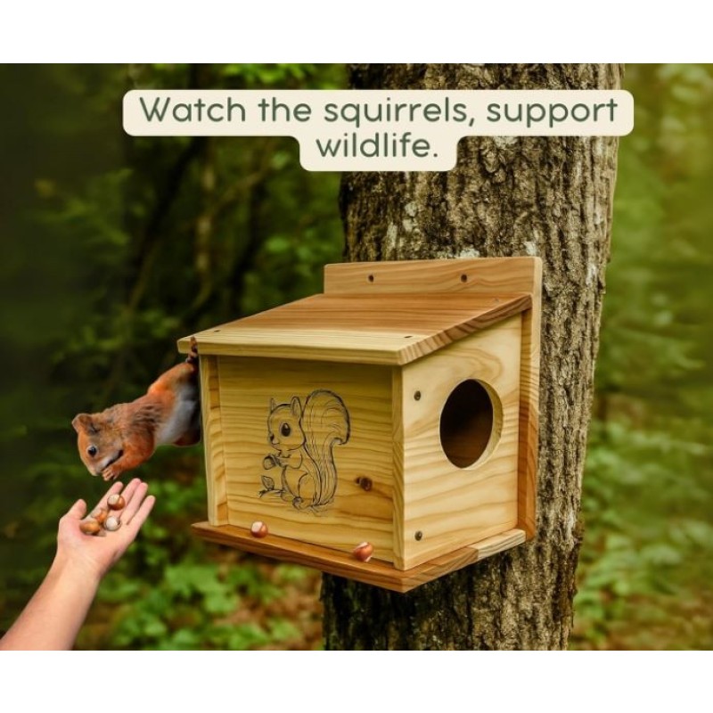Squirrel House Supplier - Small Size Wooden Nesting Box