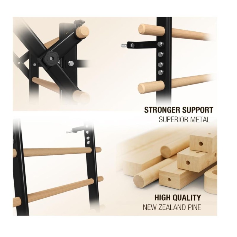 Swedish Ladder Manufacturer - Stall Bar with Pull Up Bar