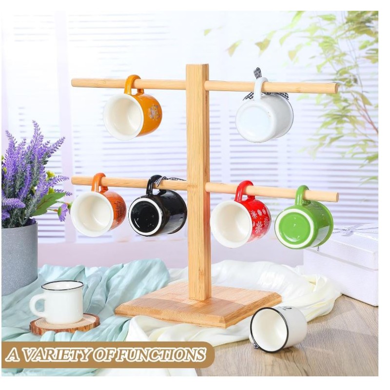 Pretzel Holder Supplier - Bamboo Display Rack with Hooks