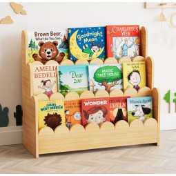Bookshelf Supplier - 3 Tier Scalloped Montessori