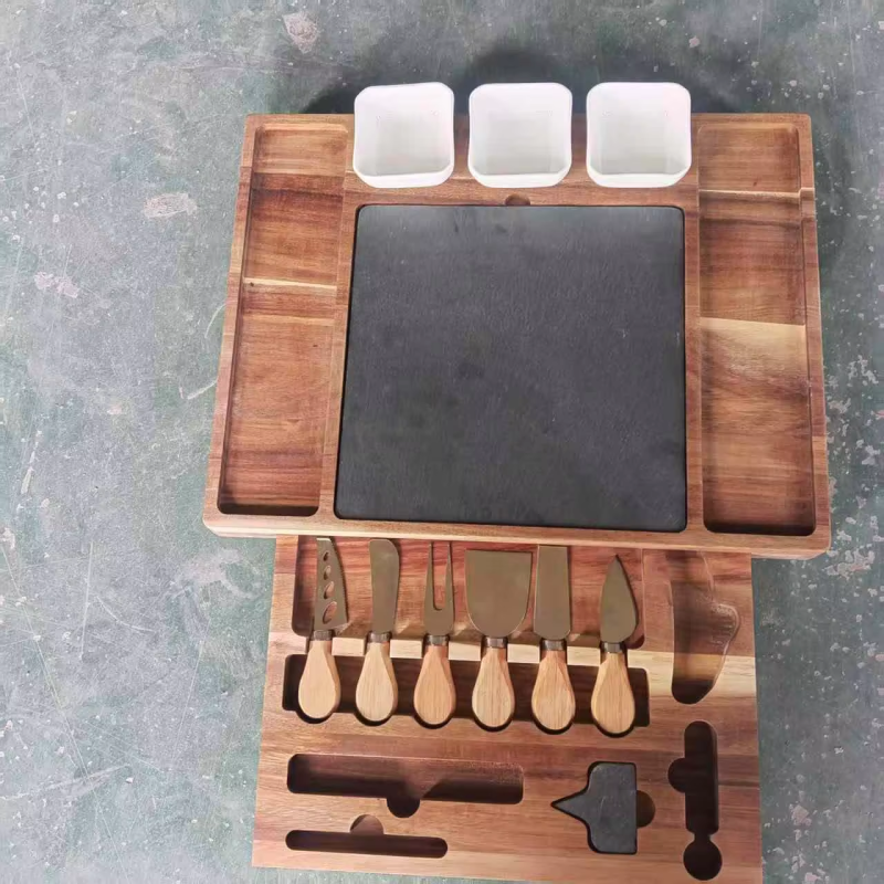 Charcuterie Board Supplier - Large Acacia Wood Cheese Knife Set