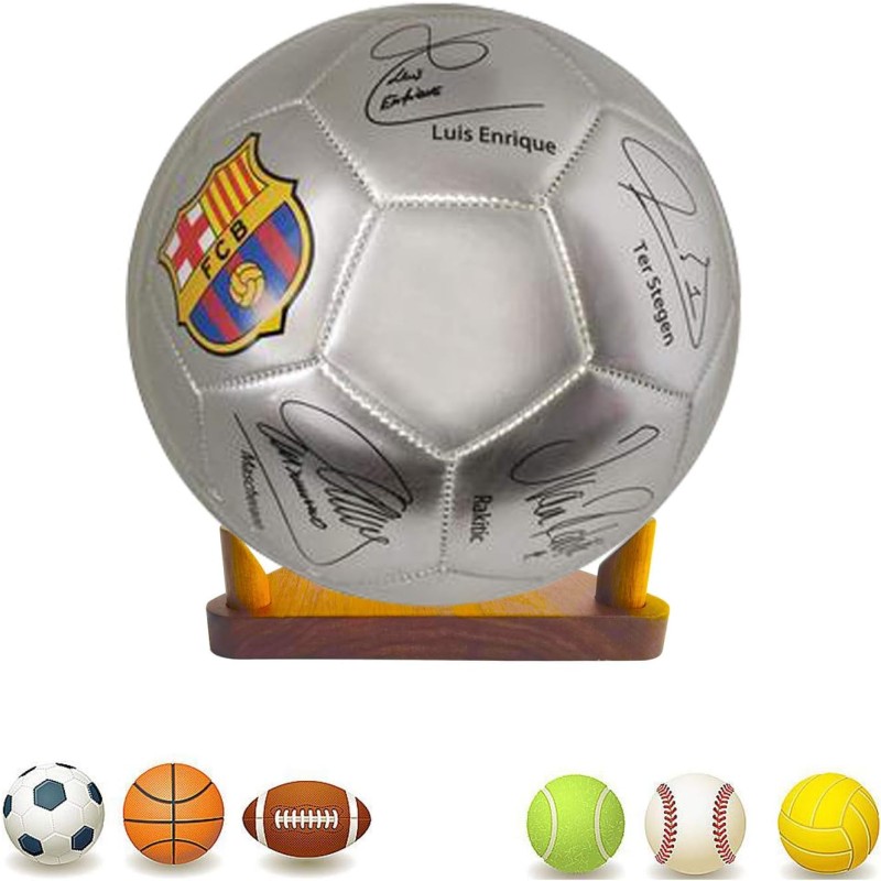 Ball Display Stand Supplier - 4 Pack Wooden Sports Memorabilia