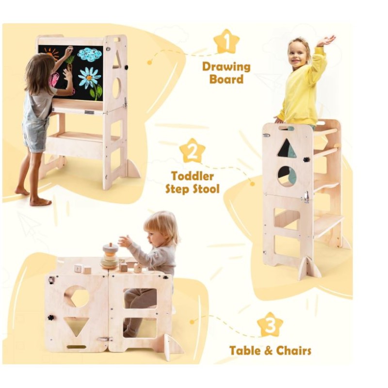 Step Stool Factory - 4 in 1 Foldable Learning Tower