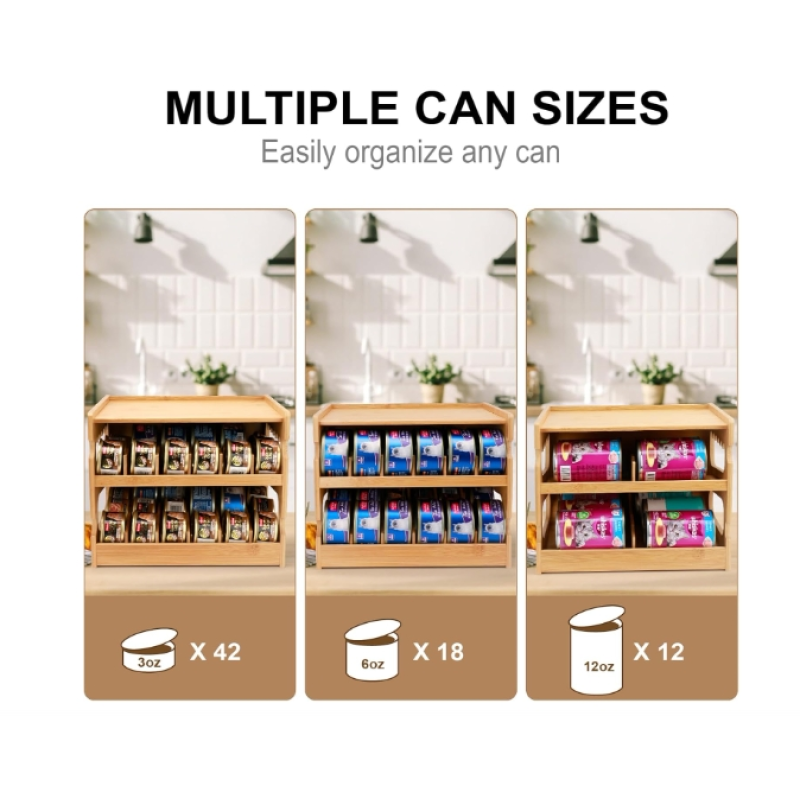 Storage Rack Manufacturer - Customize Bamboo Pantry Organizer
