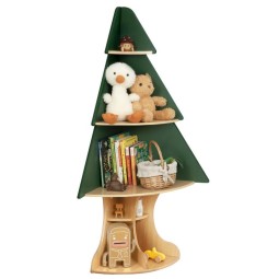 Corner Bookshelf Manufacturer - Tree Design with Storage