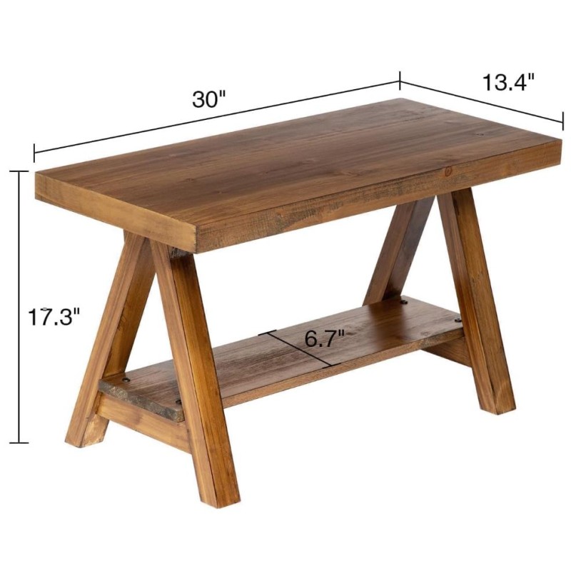 Storage Bench Manufacturer - Farmhouse Solid Wood Indoor