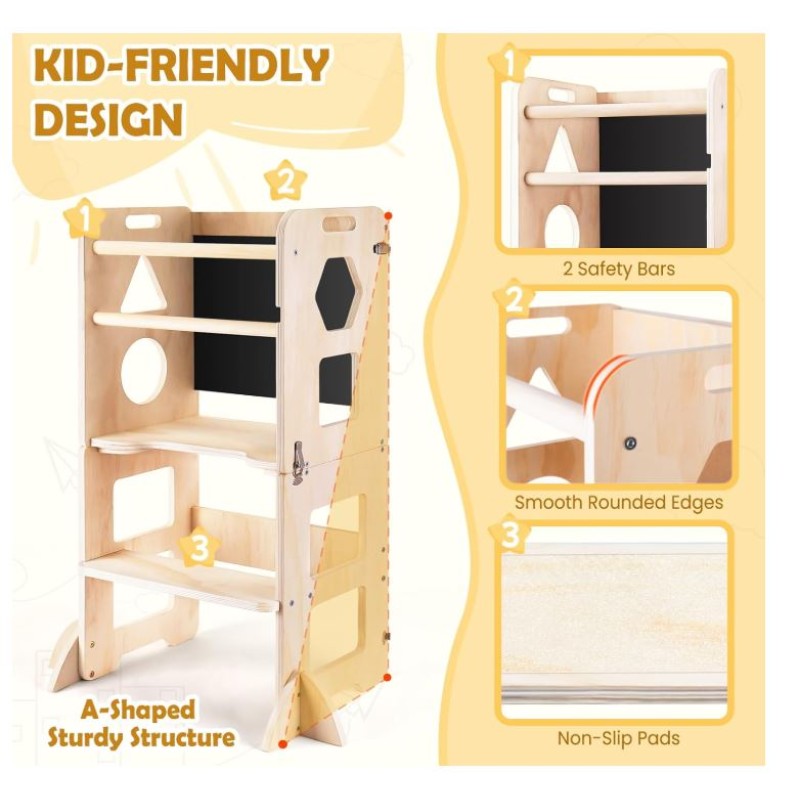 Step Stool Factory - 4 in 1 Foldable Learning Tower