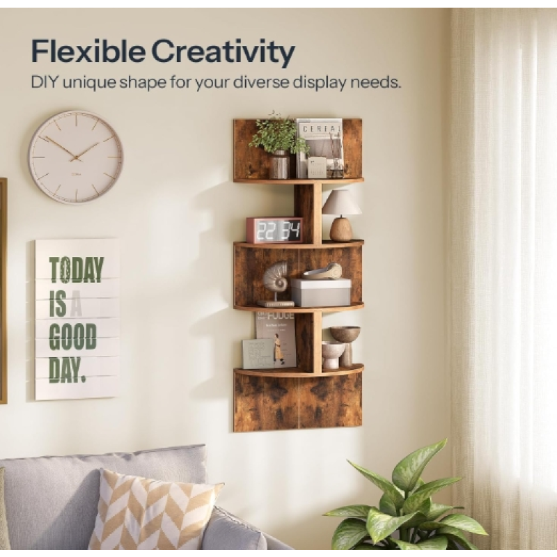 Wall Shelves Supplier - 2 Tier Wooden Tree Bookshelf