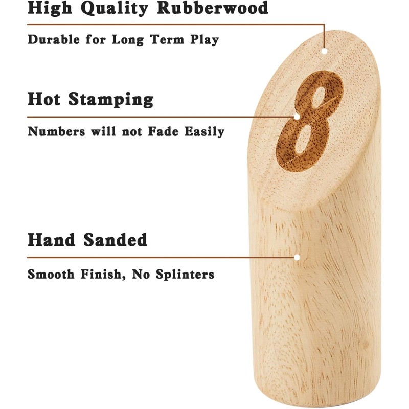 Throwing Game Set Supplier - Wooden Numbered Block Toss