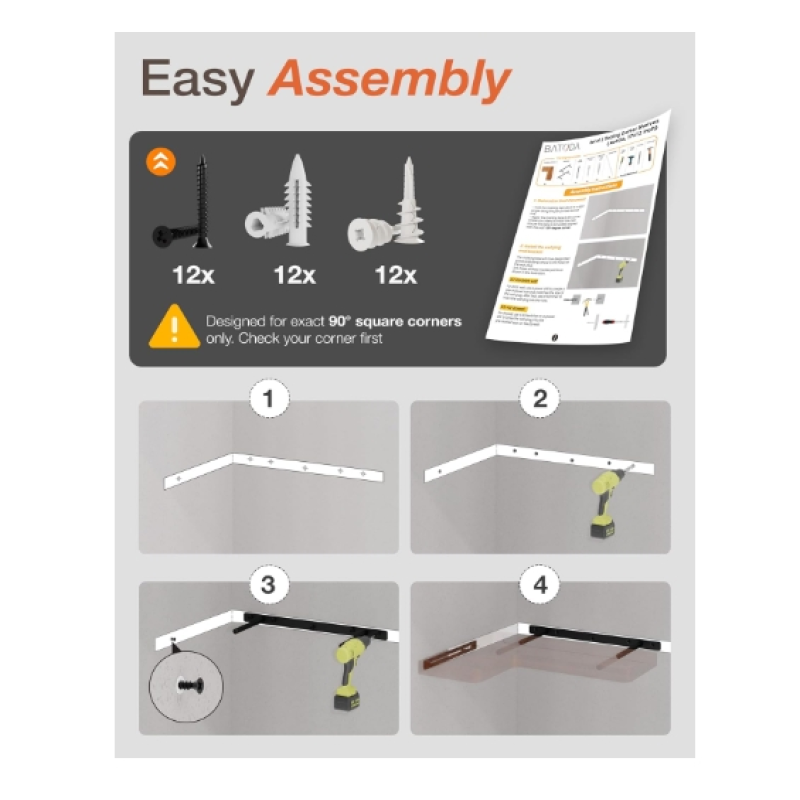 Display Shelves Factory - Set of 4 Engineered Wood
