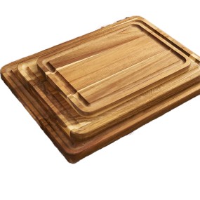 Coffee Platter Supplier - Black Acacia Wood Decorative Serving