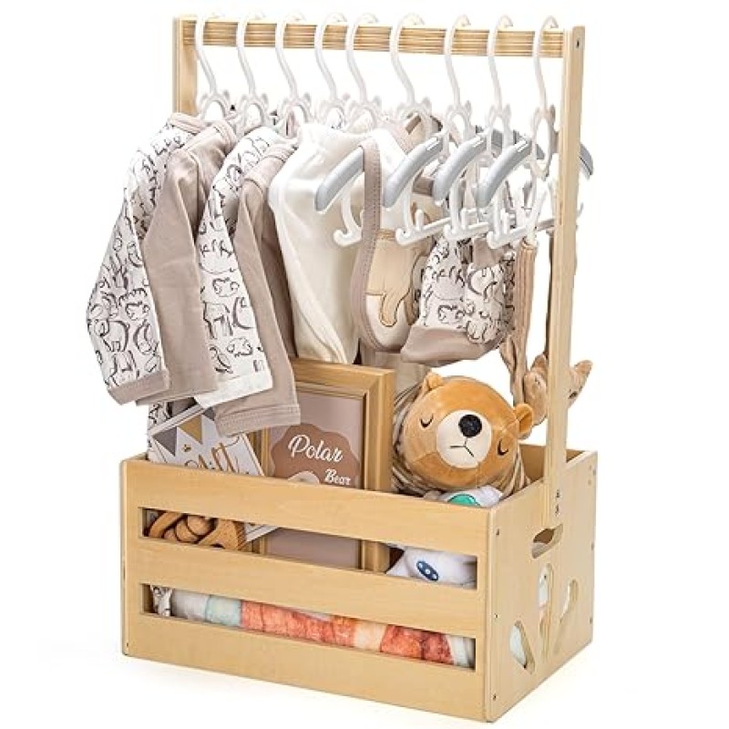 Baby Shower Crate Supplier - Wooden Storage Hamper Basket