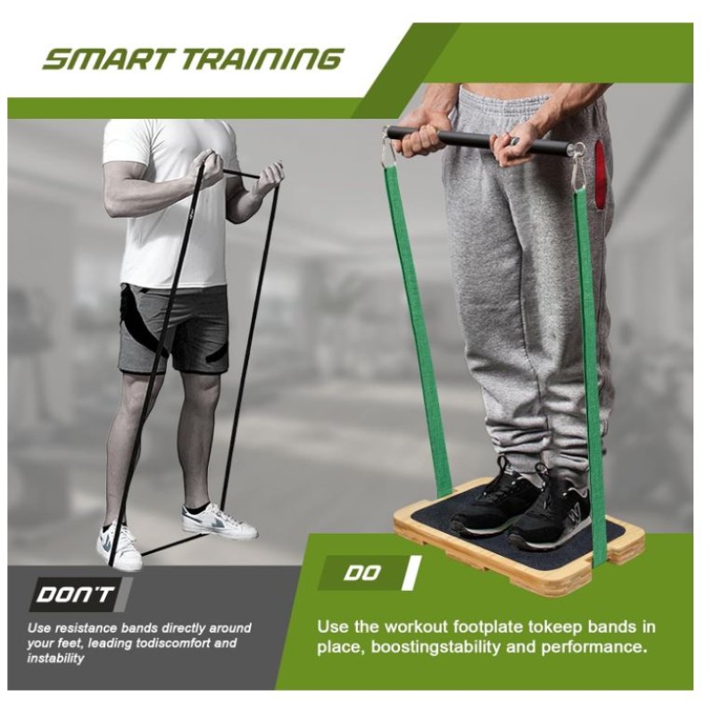 Fitness Board Factory - Wood Resistance Band Foot Plate