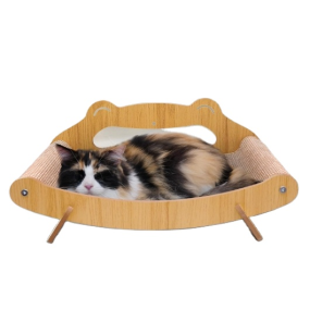 Cat Lounger Supplier - Wooden Scratch Pad Recliner Chair