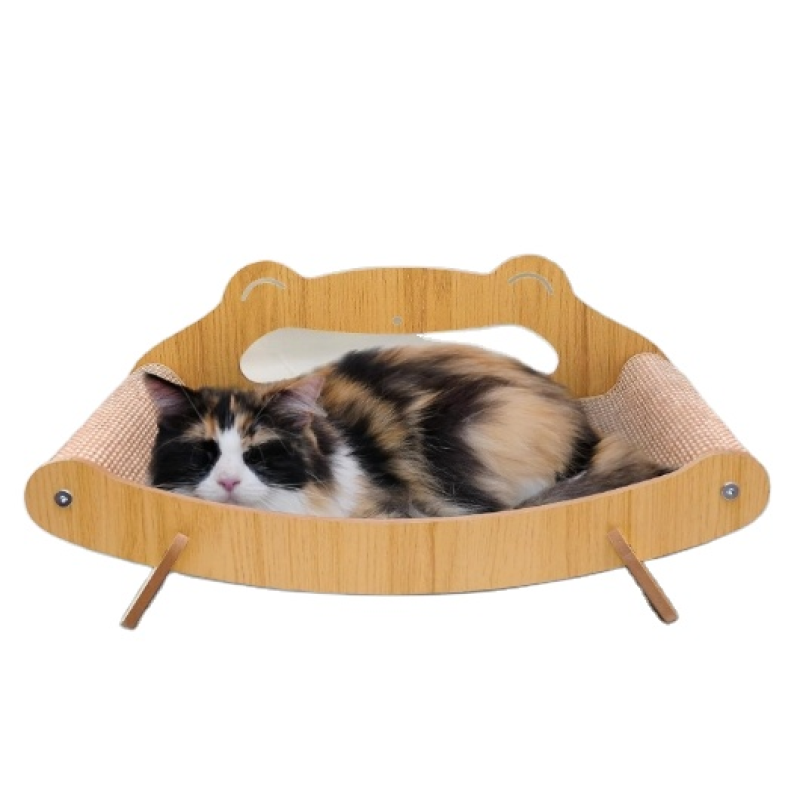 Cat Lounger Supplier - Wooden Scratch Pad Recliner Chair