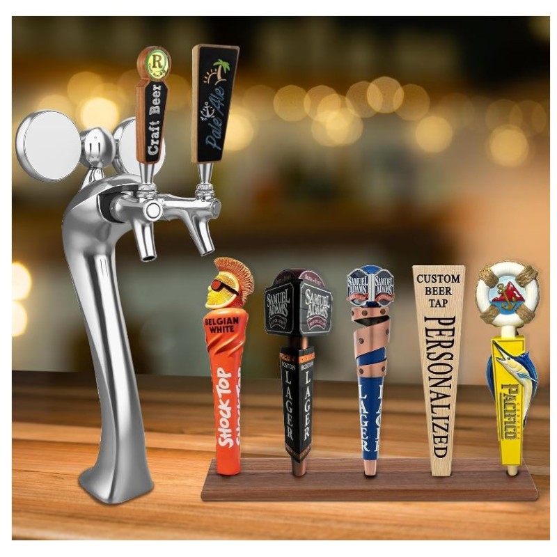 Beer Tap Handle Supplier - Acacia Wood Wall Mount Display