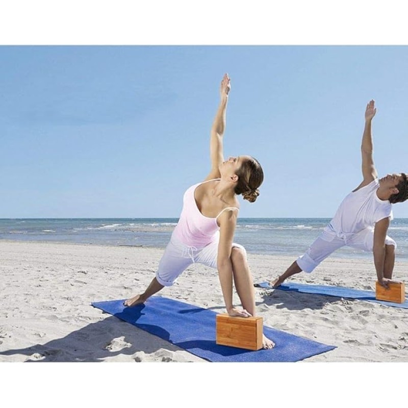 Yoga Block Factory - Set of 2 Bamboo Support Brick