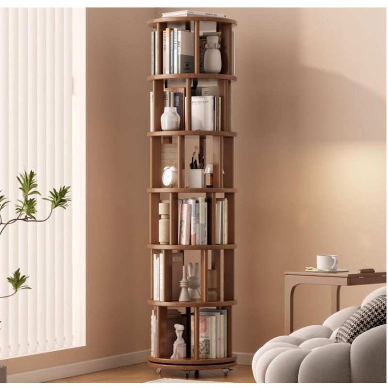 Rotating Bookshelf Supplier - 6 Tier Round 360 Spinning