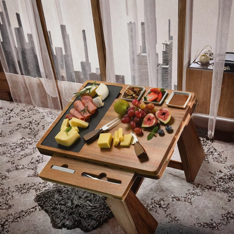 Charcuterie Board Supplier - Large Acacia Wood Cheese Knife Set