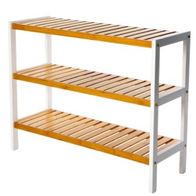 Shoe Rack Bench Manufacturer - 3 Layer Bamboo Space Saving