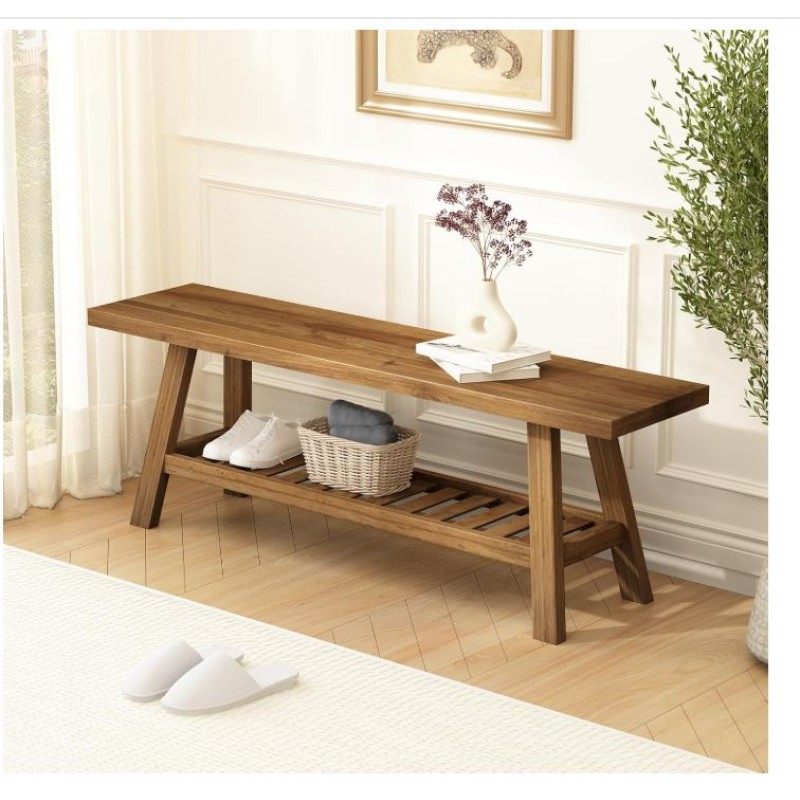 Storage Bench Manufacturer - 43.3inch Farmhouse Entryway