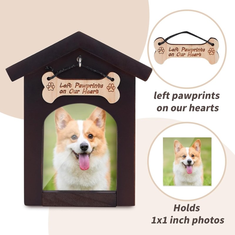 Pet Urn Factory - Wooden Memory Box with Photo Frame