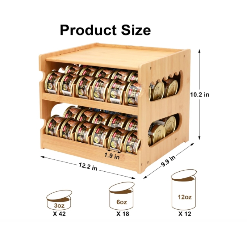 Storage Rack Manufacturer - Customize Bamboo Pantry Organizer