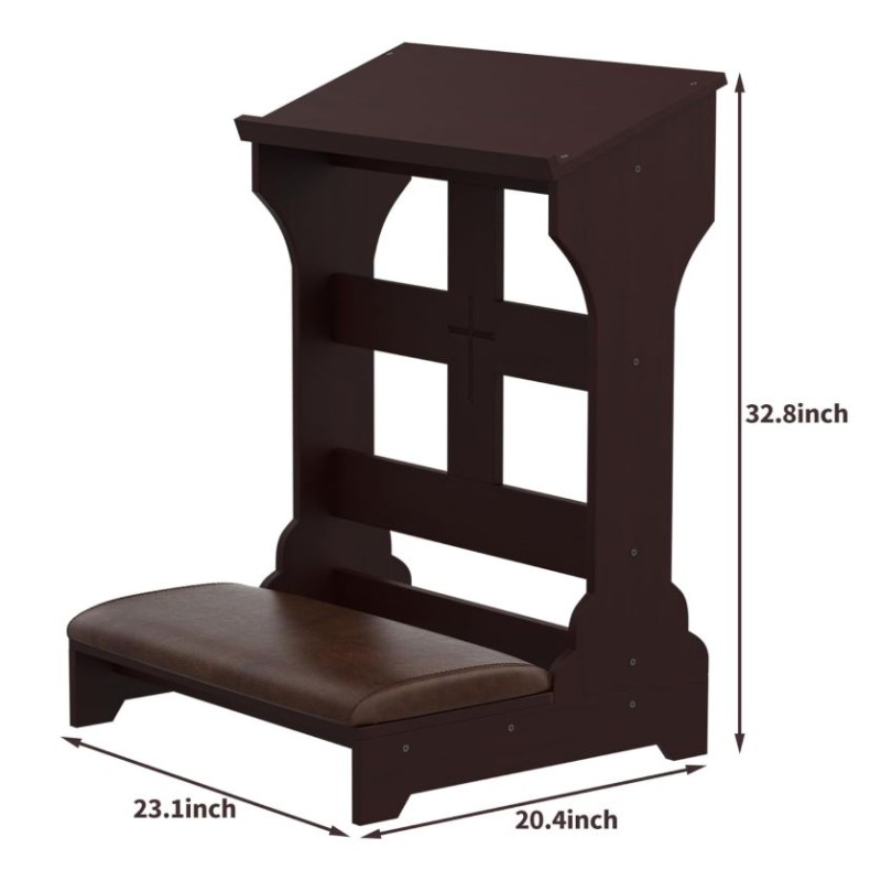 Prayer Bench Manufacturer - Wooden Kneeler with Cushion