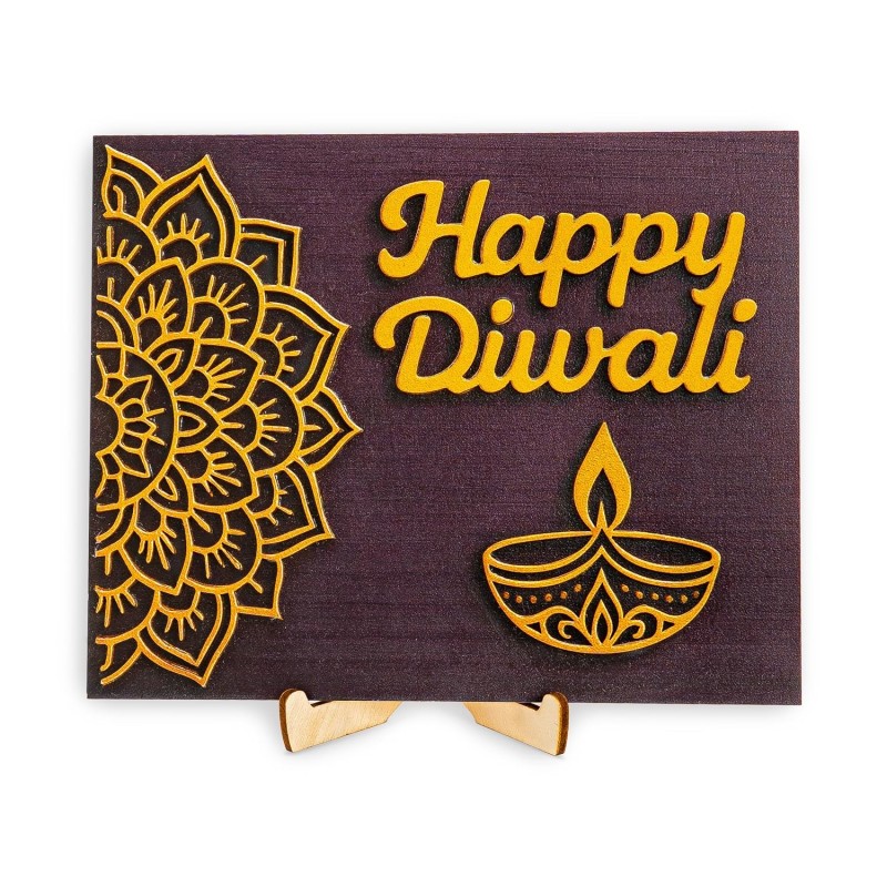 Wooden Table Logo Factory - Diwali Gifts Mandala Design