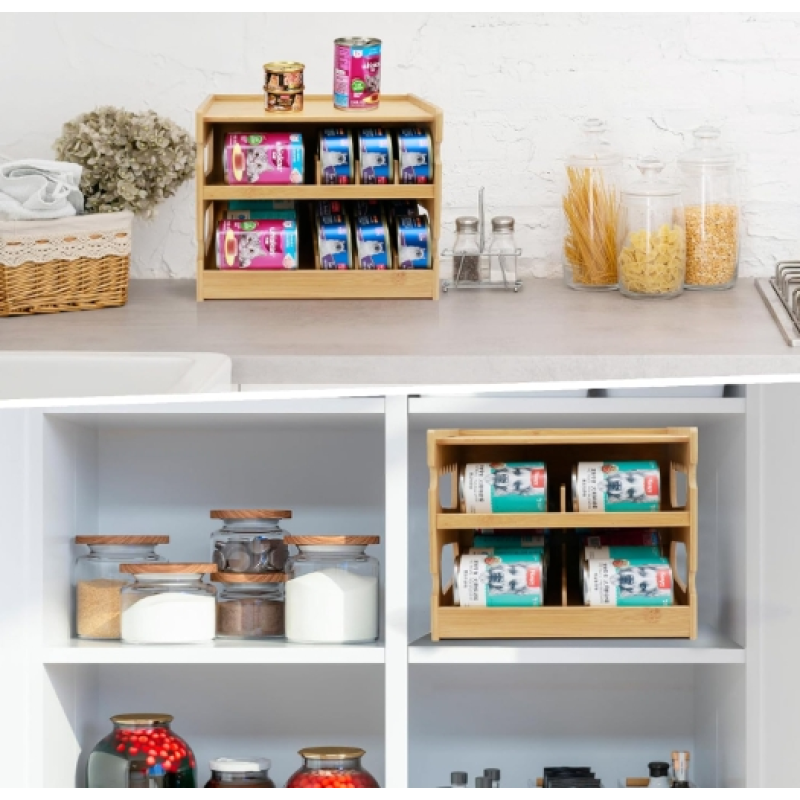 Storage Rack Manufacturer - Customize Bamboo Pantry Organizer