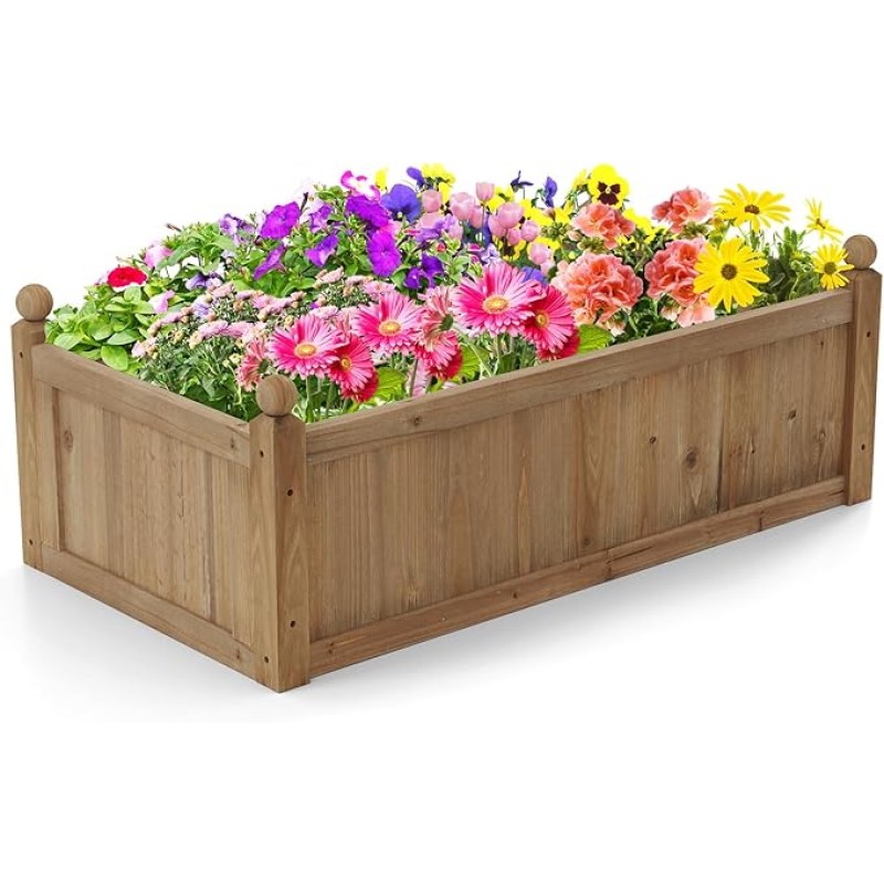 Planter Stand Supplier - Classic Wooden Rustproof Coating