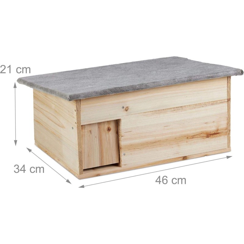 Hedgehog House Manufacturer - Wooden Hideout Shelter