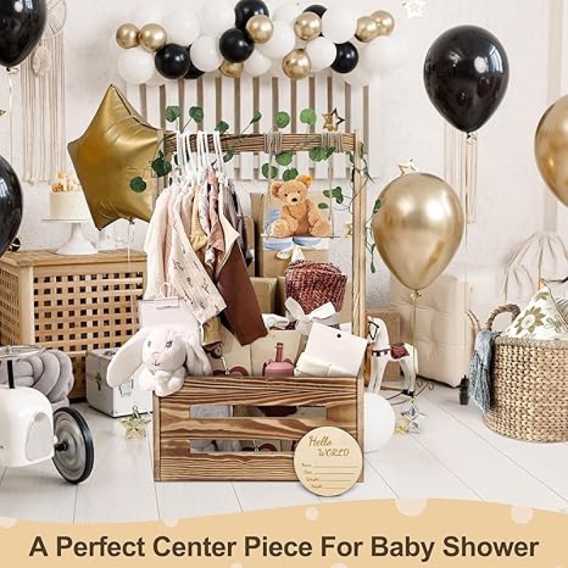 Baby Shower Crate Supplier - Wooden Storage Hamper Basket