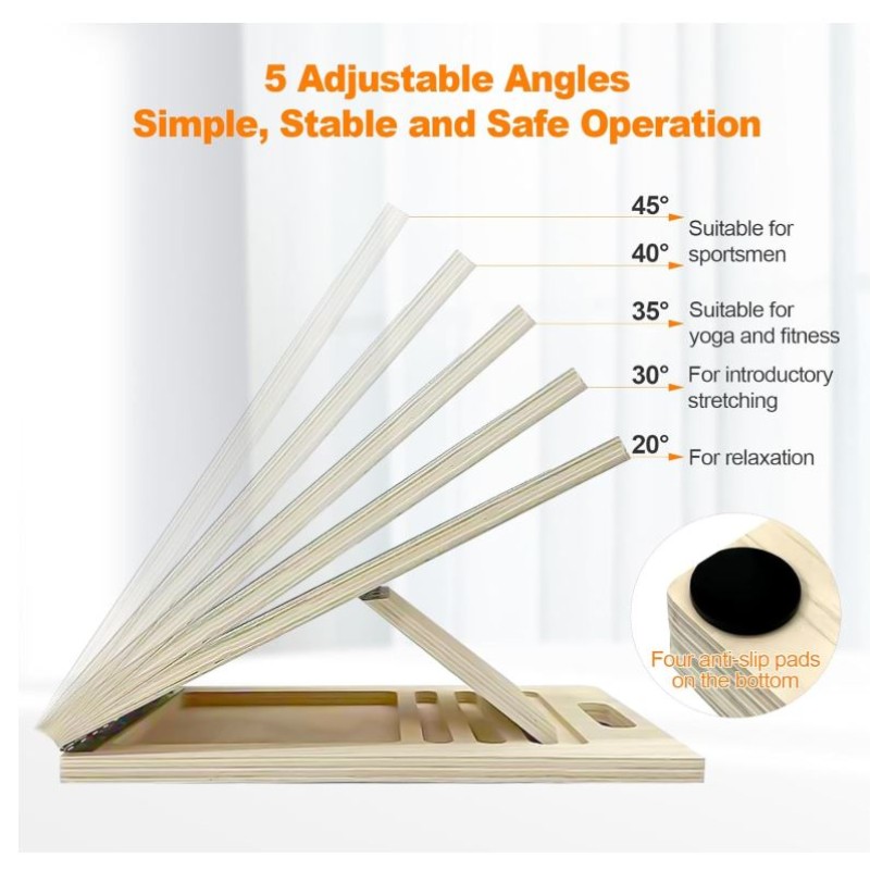 Slant Board Supplier - Portable Wooden Calf Stretching