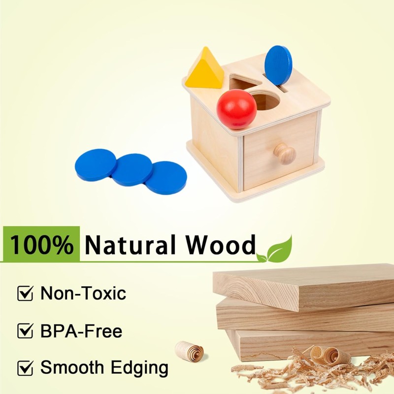 Montessori Box Manufacturer - Object Permanence Coin Box