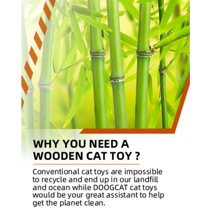 Cat Scratching Board Manufacturer - Bamboo Palm with Ball Track