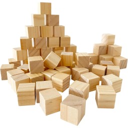Wooden Cubes Manufacturer - Unfinished 1 Inch Pack of 50