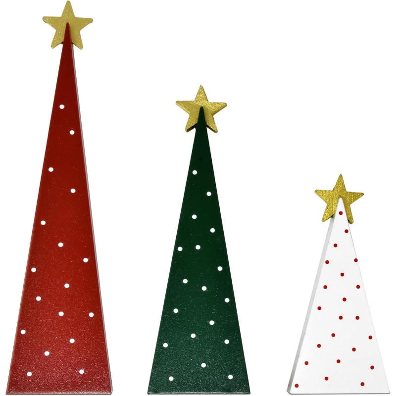 Christmas Tree Set Supplier - 3pc Wooden Layered Tray