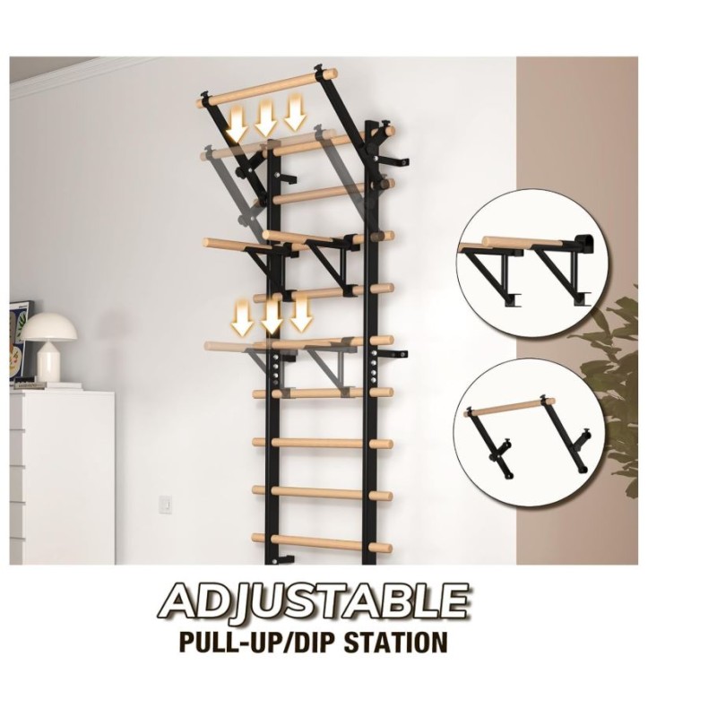 Swedish Ladder Manufacturer - Stall Bar with Pull Up Bar