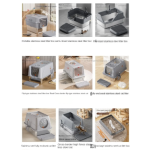 Stainless steel cat litter box