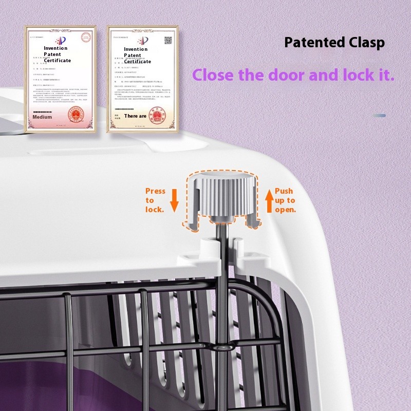 Pet Transport Box Supplier - PP Plastic Sunroof Backpack Boardable