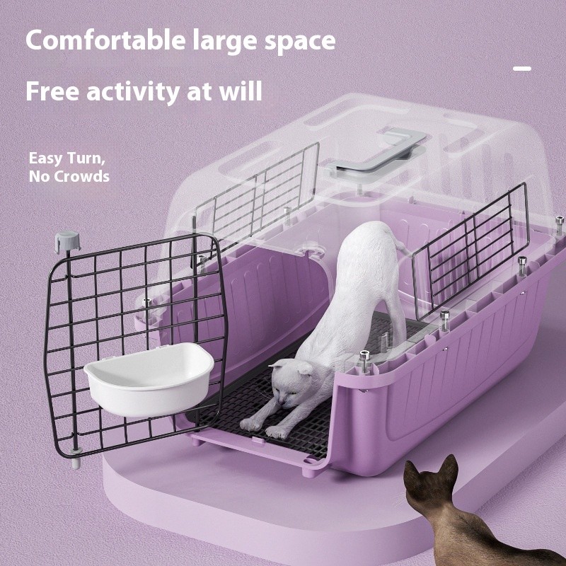 Pet Transport Box Supplier - PP Plastic Sunroof Backpack Boardable