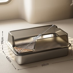 Cat Litter Tray Manufacturer - 20L Stainless Steel Anti Splash