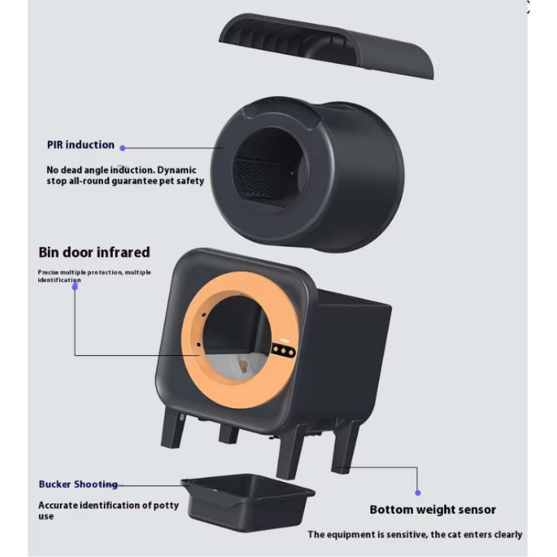 Self Cleaning Toilet Factory - 70L Voice Control HD Camera