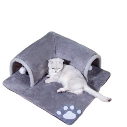 Pet Tunnel Bed Factory - Eco-Friendly Arctic Velvet U Shaped