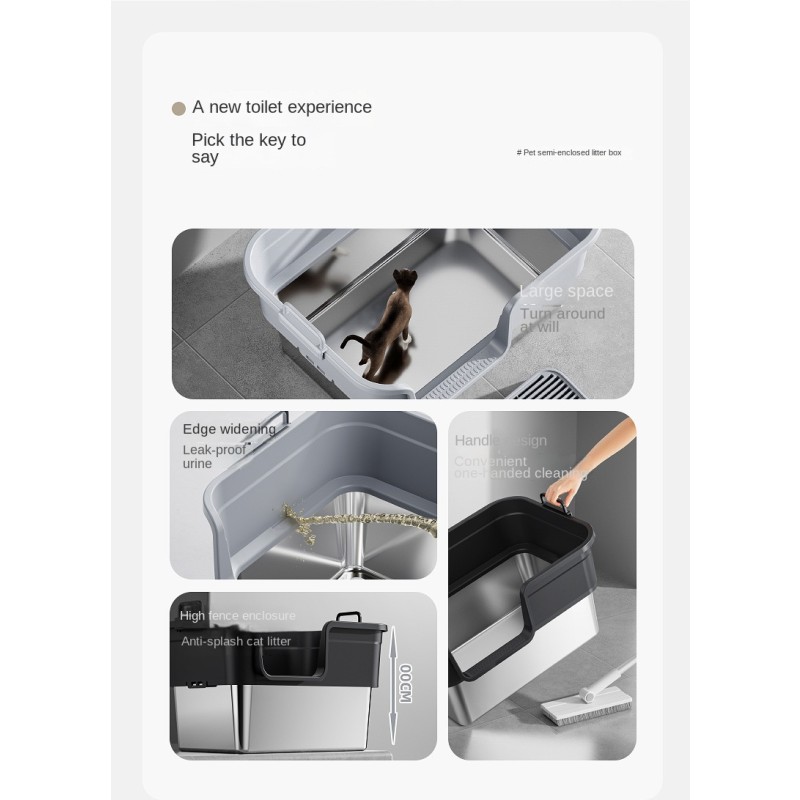 Cat Toilet Factory - 2025 Upgraded Enclosed Anti Odor Mold Proof