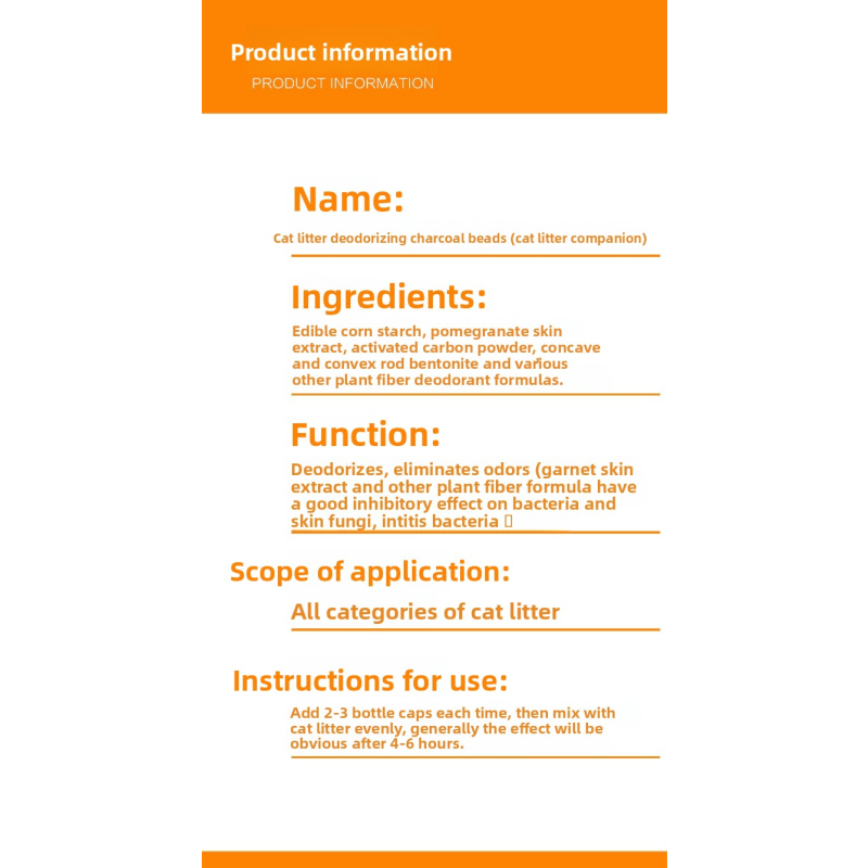 Pet Deodorizer Supplier - Wholesale Eco Safe Plant Activated Carbon