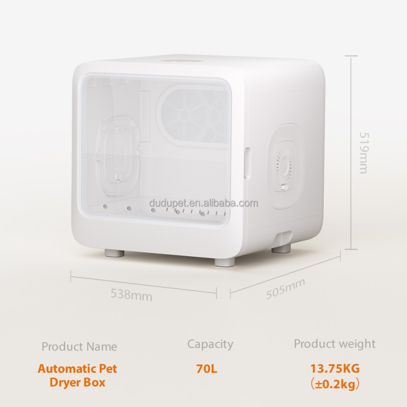 Smart Pet Dryer Box Manufacturer - 70L Double Motor Automatic Drying