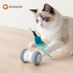 Cat Feather Toy Supplier - Adjustable Speed 360 Rotation App Control