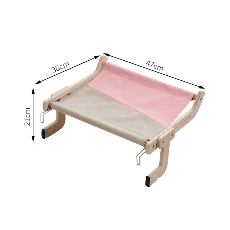 Cat Window Perch Manufacturer - Large Wood Oxford Fabric